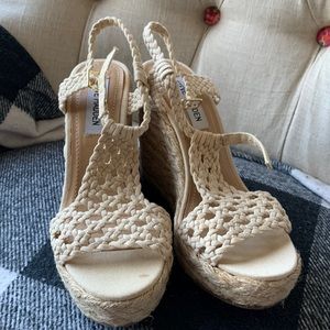 Steve Madden wedges, worn once.